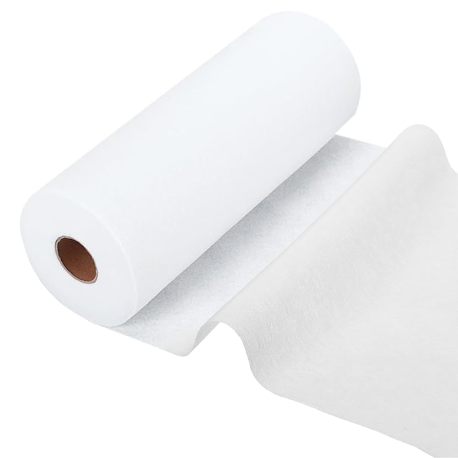 White Interfacing for Sewing, 30 CM × 27 M Iron on Fusible Interfacing 35 g/m² Cuttable Interface Fabric Iron on Interface Medium Weight for DIY Craft Quilting Sewing