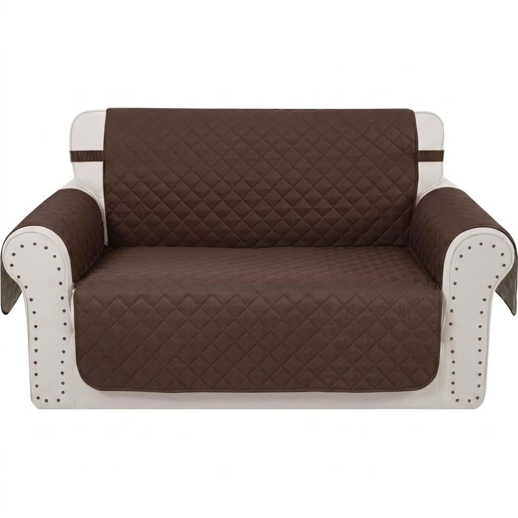 Stylish Reversible Sofa Cover - 3 Seater, Navy Blue -9