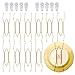 AhlsenL 10 Pack Stainless Steel Plate Hangers for Walls Compatible Decorative Plates Hooks Dish Diaplay Holder 8 Inch with 10 PCS Wall Hooks