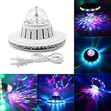 KAPATA LED Stage Lights RGB 7 Colors Rotating ,6W Mini Lighting,for Disco party club bar DJ ball Bulb Multi changing Color with Beautiful Patterns