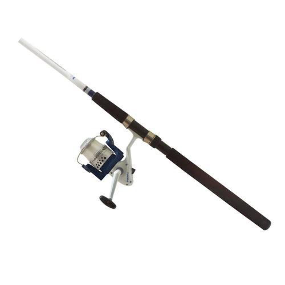 OKUMA TBF-802-60 8-Feet Med Tundra Baitfeeder Spin Combo (2-Piece), White