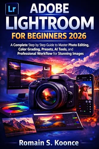 ADOBE LIGHTROOM FOR BEGINNERS 2026: A Complete Step by Step Guide to Master Photo Editing, Color Grading, Presets, AI Tools, and Professional Workflow for Stunning Images (English Edition)