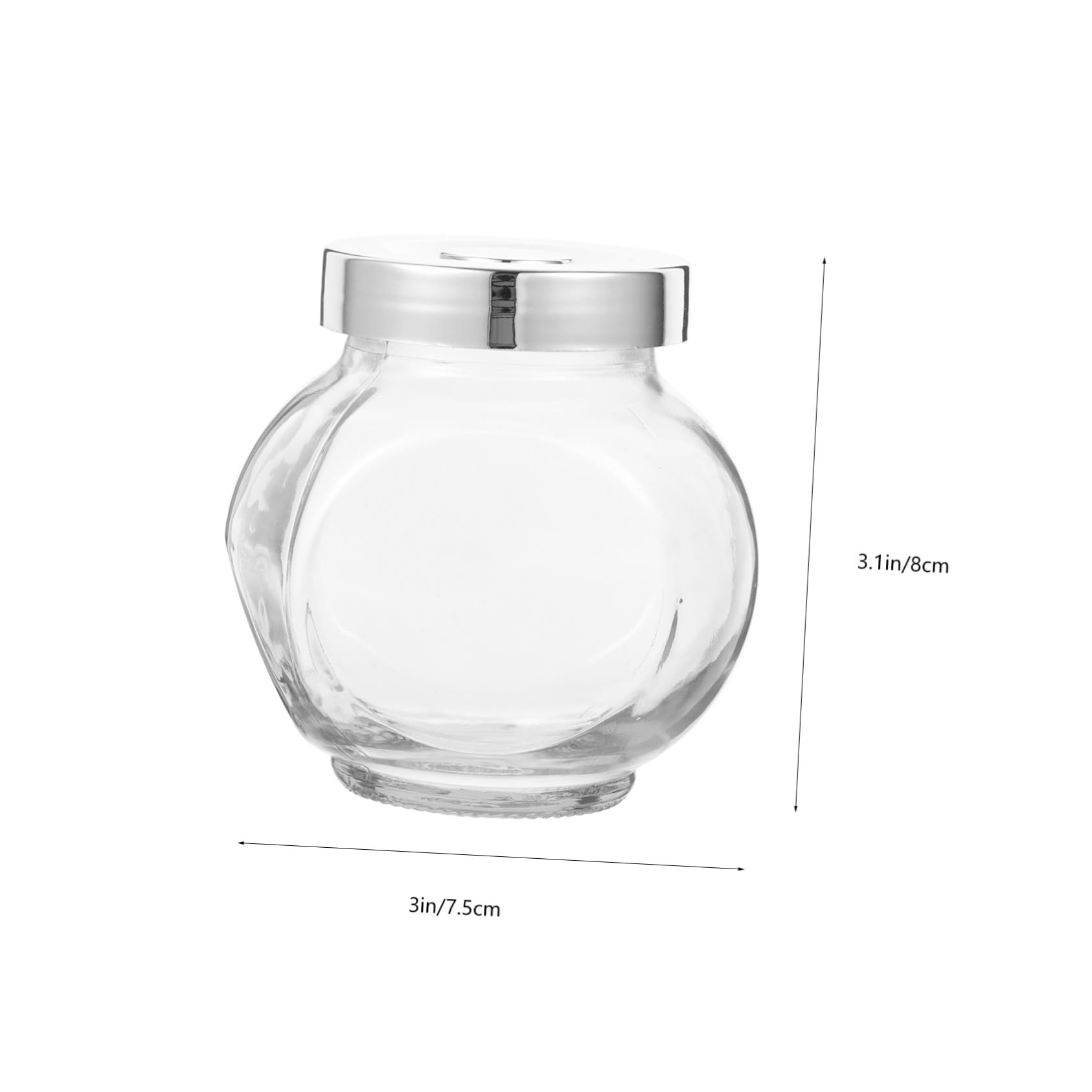 Garneck 10 Kleiner Glas Bonbongläser 180ml mit Deckel aus Glas und Pp | Dickwandige Ausführung, Transparente Vorratsbehälter für Bastelprojekte und Kinderarbeiten