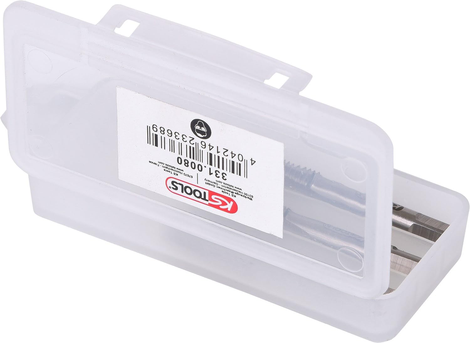 KS Tools 331.0080 Serie di Maschi a Mano in HSS M, M8X1.25, 3 Pezzi