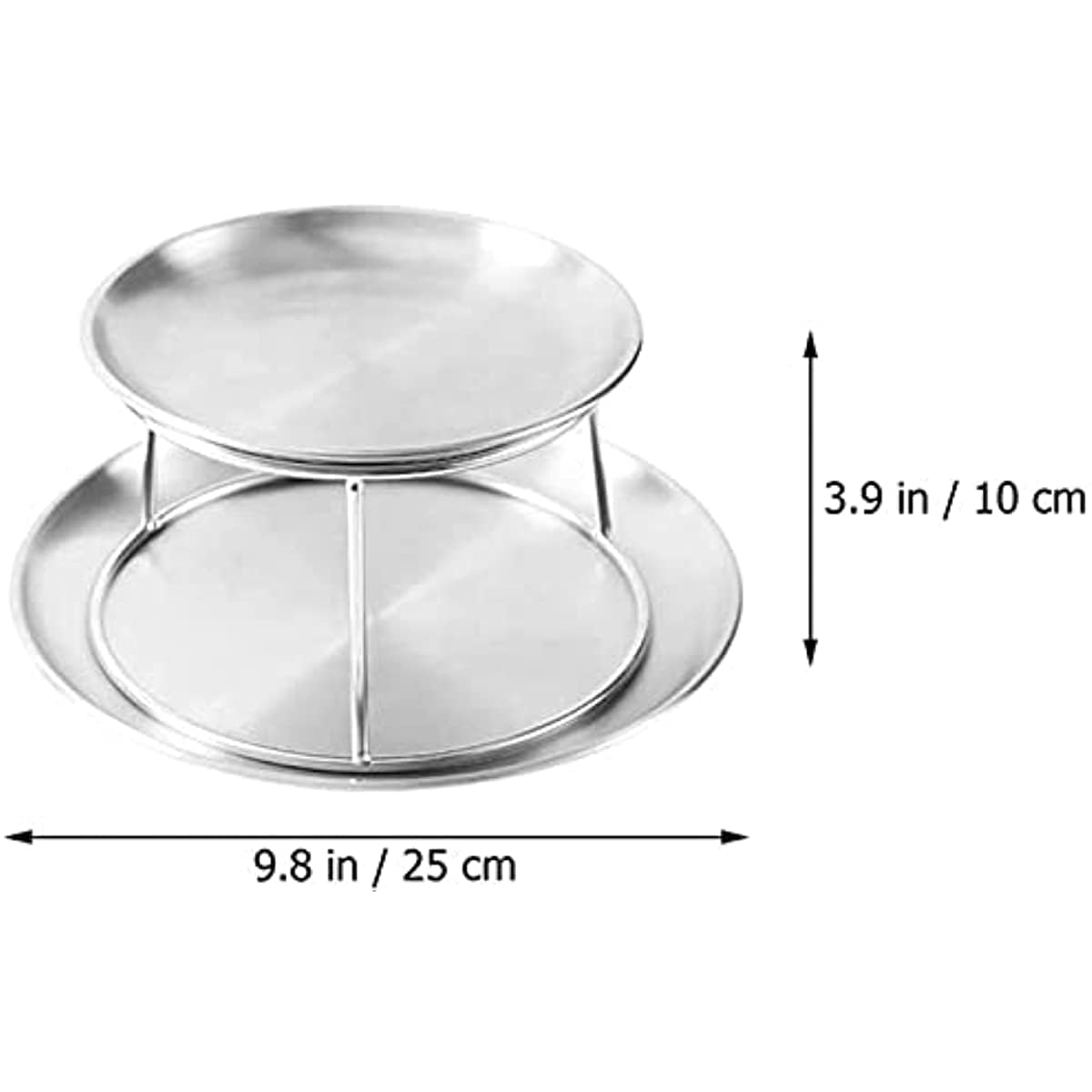 シーフードプラッター、ステンレススチールスタンドセット※内容をご確認ください！ Amazon｜2段ラウンドシーフードプラッター、ステンレススチール