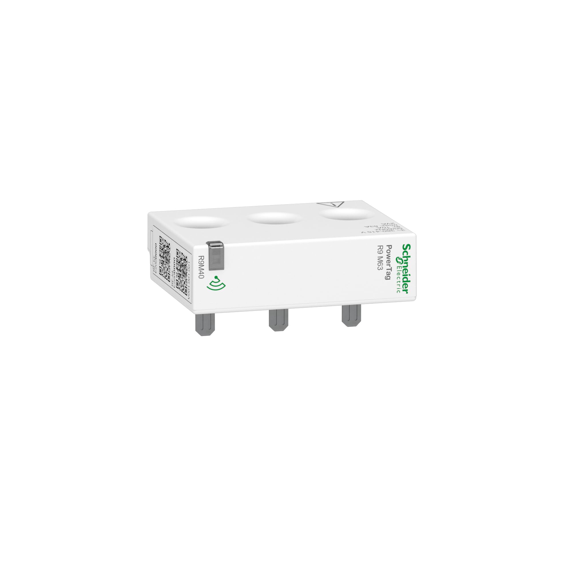 Schneider Electric R9M40 PowerTag Resi9 M63, 3P, montaje superior o inferior, conexión con Wiser Gateway, disyuntor de circuito, fabricado en Alemania