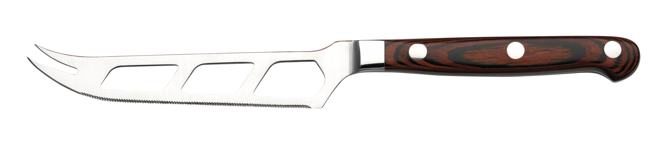 Rockingham Forge 18/10 Stainless Steel Soft Cheese Knife with Riveted Wooden Rosewood Handles CHK-8034