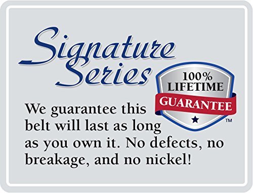 Nickel Smart Mt. Pisgah Titanium Brown Distressed Leather Belt- 34" #TOP7