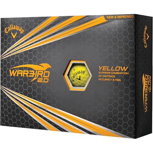 Callaway Warbird 2.0 Golfbälle, gelb (12 Stück)
