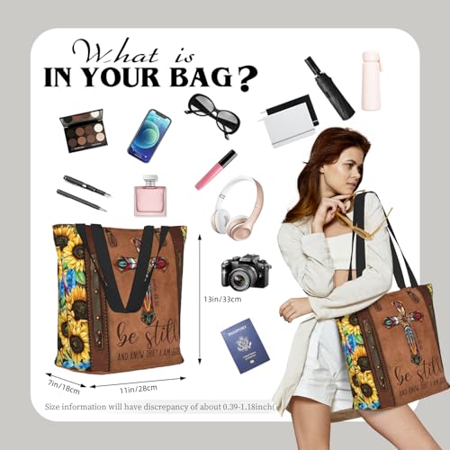 Bible Tote Bags for Women Christian Tote Bag Church Shoulder Bag Inspirational Bags With Zipper Christian Gift4