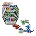 Bakugan Starter Pack mit 3 Geogan Rising Bakugan (Ultra Ventus Fenneca, Basic Pyrus Sharktar, Basic Aquos Dragonoid)