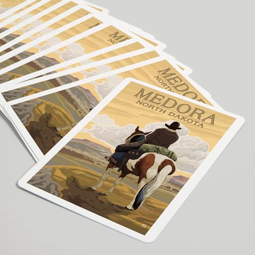 Medora North Dakota Cowboy Baraja Poker 52 Cartas miniatura 5