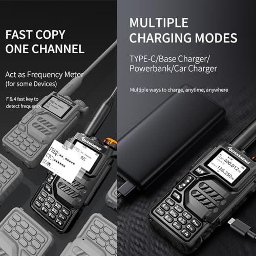 Quansheng UV-K5 VHF UHF Portable Walkie Talkie Rechargeable Two-way Radio for Studio/Outdoor/Car (with Radio Holder) - Image 4