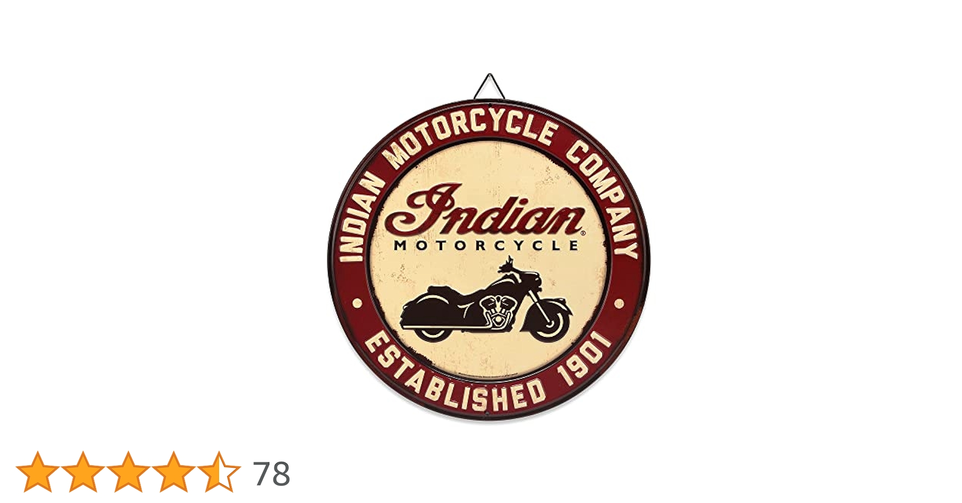 アメリカ　インディアン　バイクの看板　ヴィンテージ1980-1990 USA goodsfarm_bk-cd-80