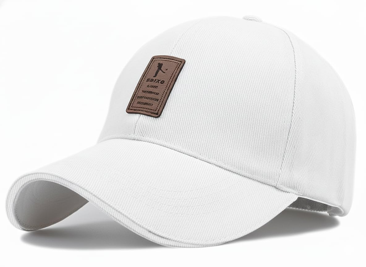 Urban Punk Adjustable Baseball Cap, White, Pack of 1
