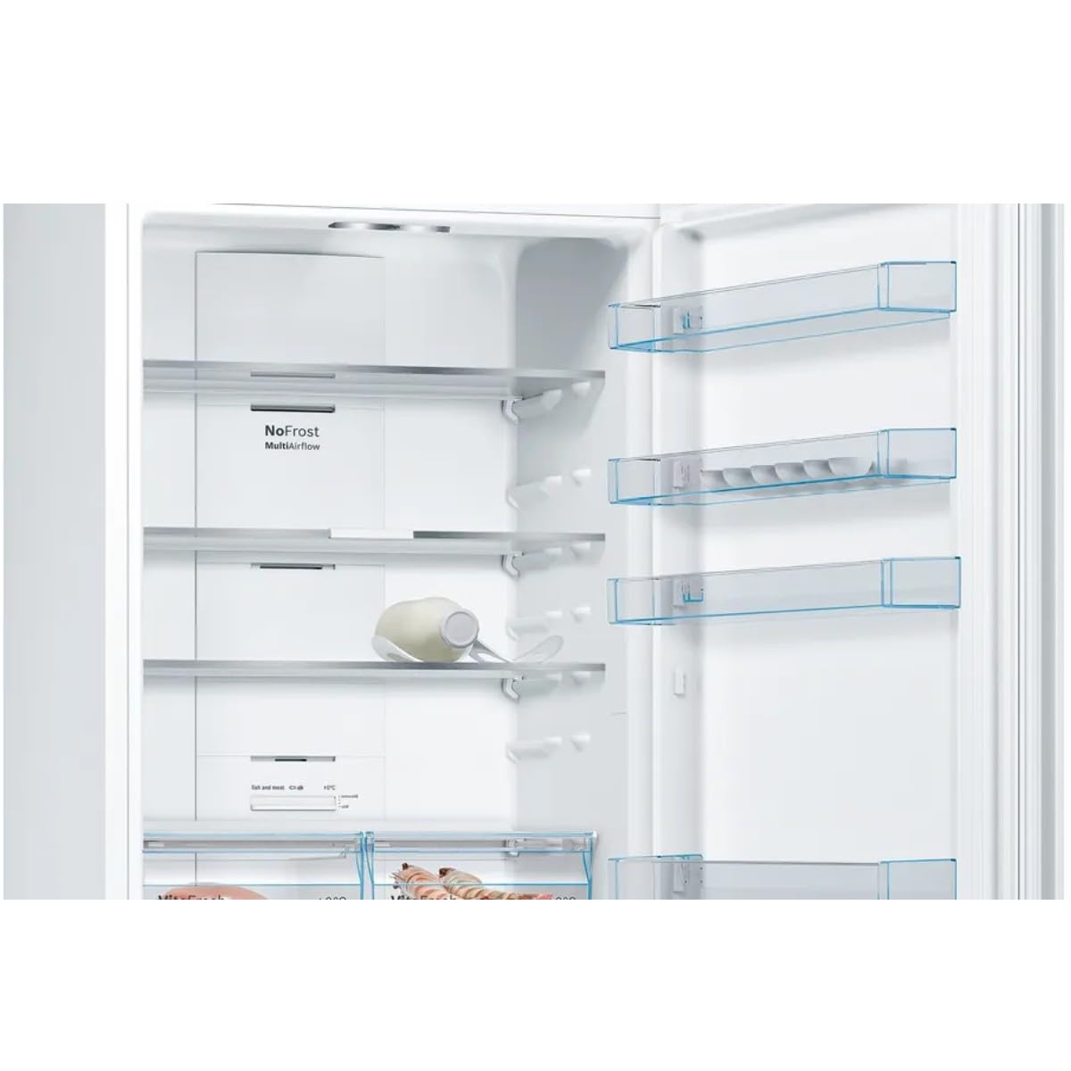 Bosch - Freistehender Kombi-Kühlschrank Serie 4 XXL Total NoFrost weiß KGN493IDA