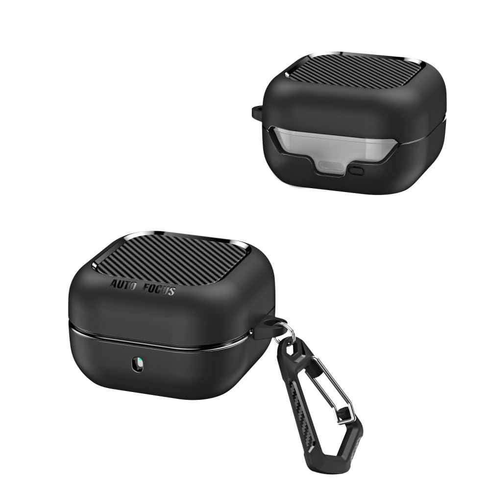 Coque Samsung Galaxy Buds 4 noire rigide antichoc protection arrière complète - 5