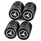 clk w208 stern heckklappe A Autoventil Kappe, Reifen Ventilkappen für Mercedes-Benz CESM CLK GLK GL AB AMG GLS GLE AMG, Ventilkappen mit Dichtung für stabilen Reifendruck, Auto Zubehör, 4 Stück Ventilkappen Schwarz