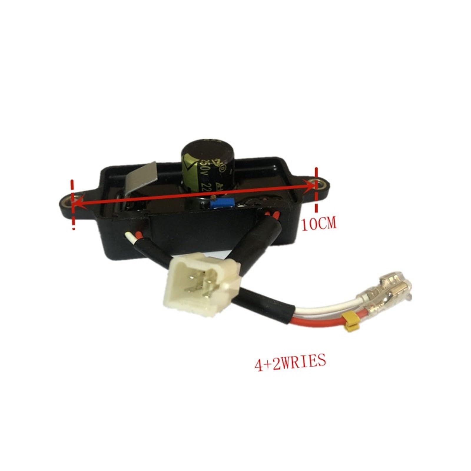 Regulador de Voltaje automático AVR for generador monofásico de 2 kW, 2,5 kW y 2,8 kW, 168 F, 170 F, GX160, KM2500, KM4000, 250 V, 220 UF.
