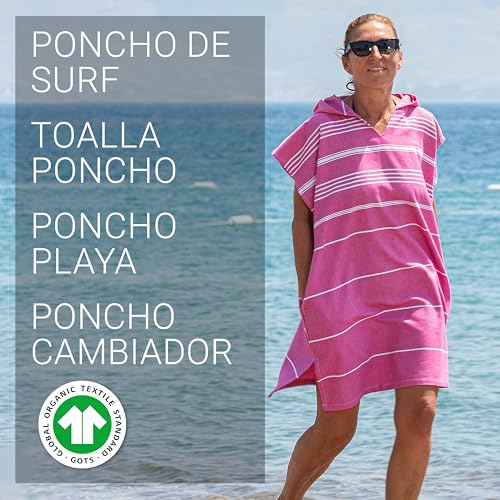 Poncho de baño con capucha LeStoff toalla de playa de algodón 3