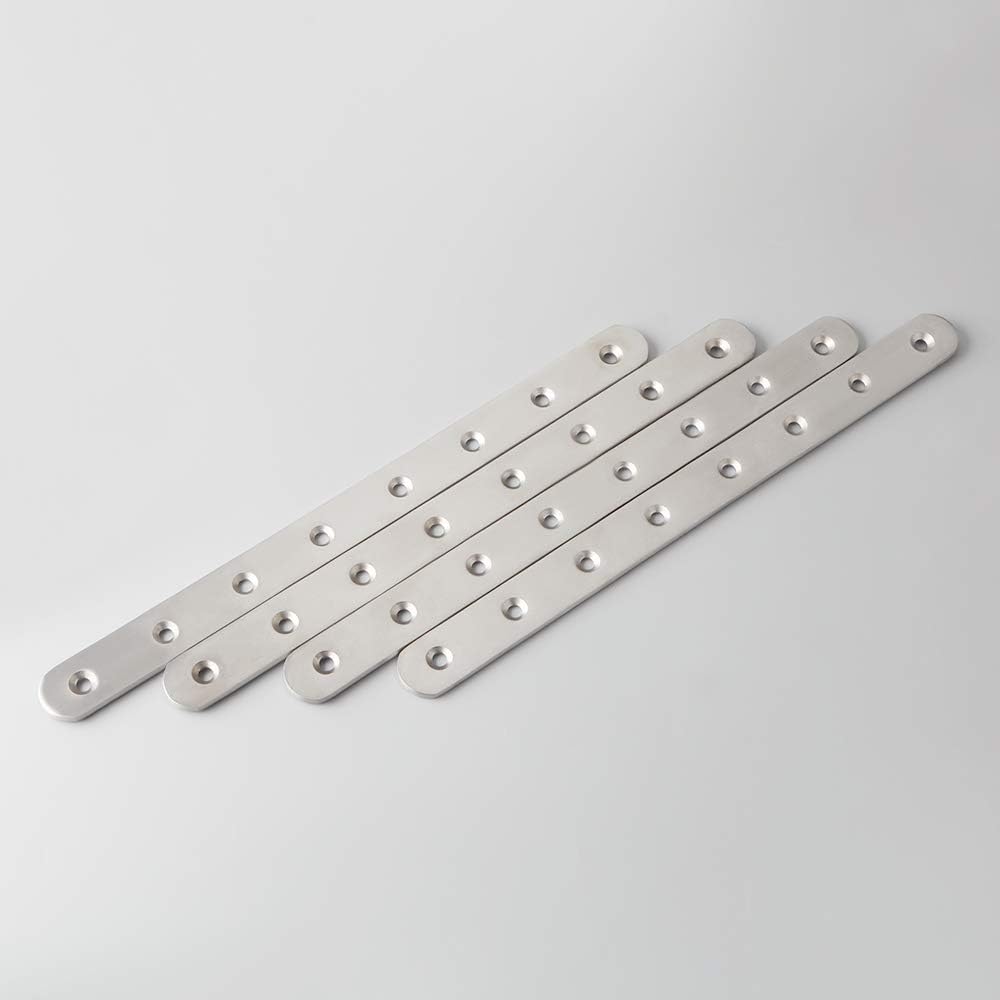 Sayayo Metal Brackets for Wood Mending Joining Plates Flat Straight Brace Sleeper Brackets - Image 3