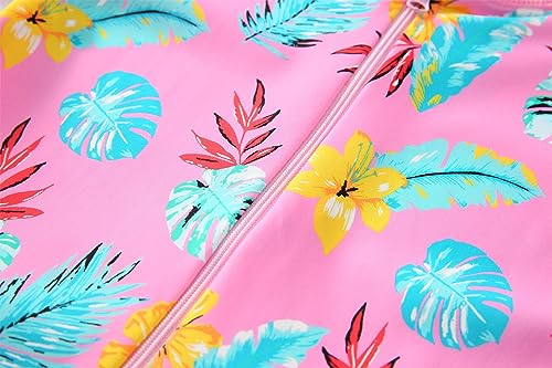 Image of Girls Swimsuit 3-10 Years UPF 50+ UV One Piece Swimwear with Hair Band