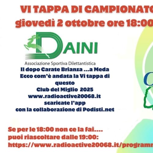 Spazio Miglio 2025 - Il punto dopo la gara di Carate Brianza a Meda