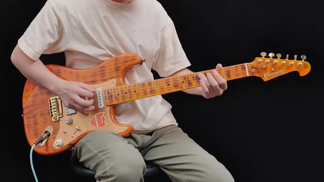 Amazon.com: Bullfighter Electric Guitar with Tiger Stripe Flamed