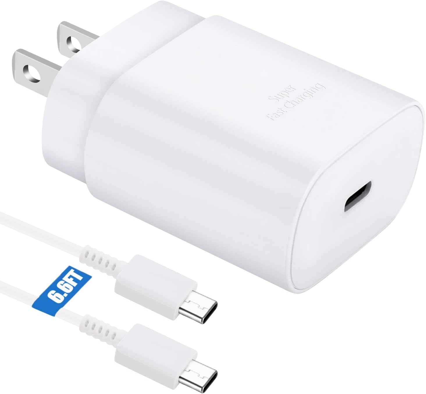 USB C Charger,25W Super Type C Fast Charging & 6.6FT USB C Charger Cable for Samsung Galaxy S25/S25 Ultra/S25+/S24/S24 Ultra/S24+/S23/S23 Ultra/S23+/S22/S22 Ultra/S22+/S21/S21Ultra/S20/Note 10/20