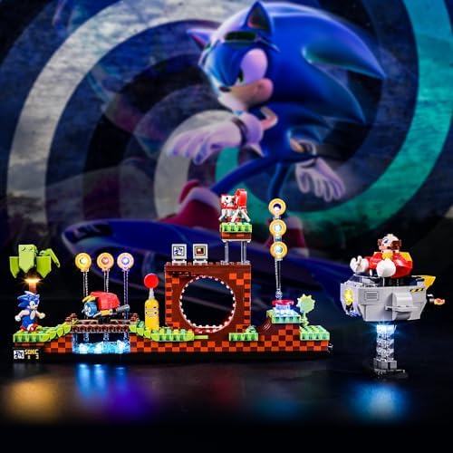 BRIKSMAX Light for Lego Sonic-the-Hedgehog– Green-Hill-Zone 21331 - Led Lighting Kit Compatible with Lego Ideas 21331 - Not Include the Lego Set