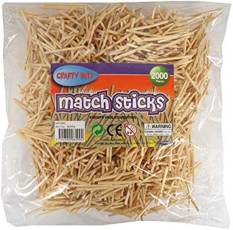 Set de 5000 allumettes en bois naturel : Chez Loisirs