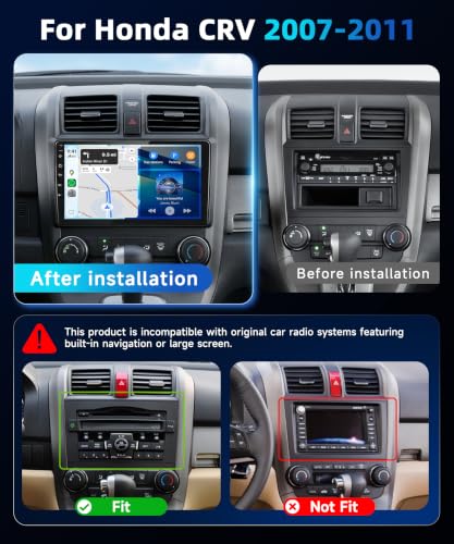 Image of Podofo Linux MP5 Car Stereo for Honda CRV 2007-2011