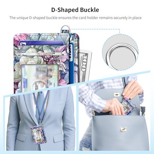 Image of Mayski Slim Wallet, Credit Card Holder for Women, Minimalist Front Pocket RFID Blocking Card Cases, Small Wallet Women Men(Happy Flower)