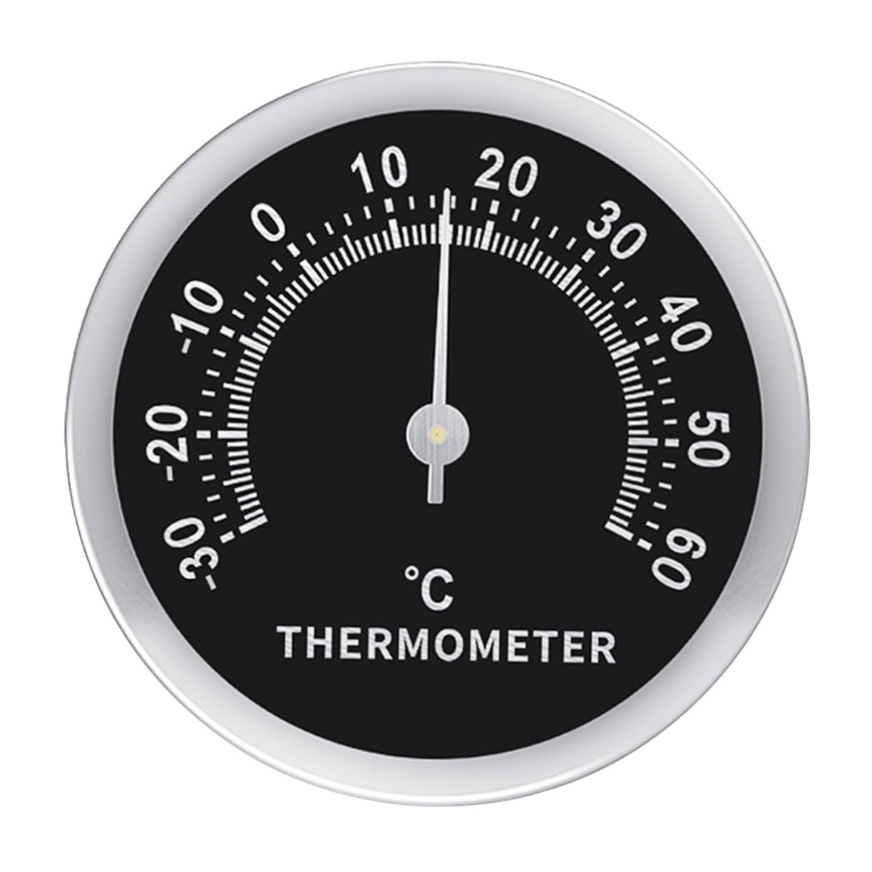 CIMAXIC Wall Mounted Digital Thermometer Compact Temperature Gauge for Use Accurate Readings Adhesive Design for Easy Hanging for Home and Office