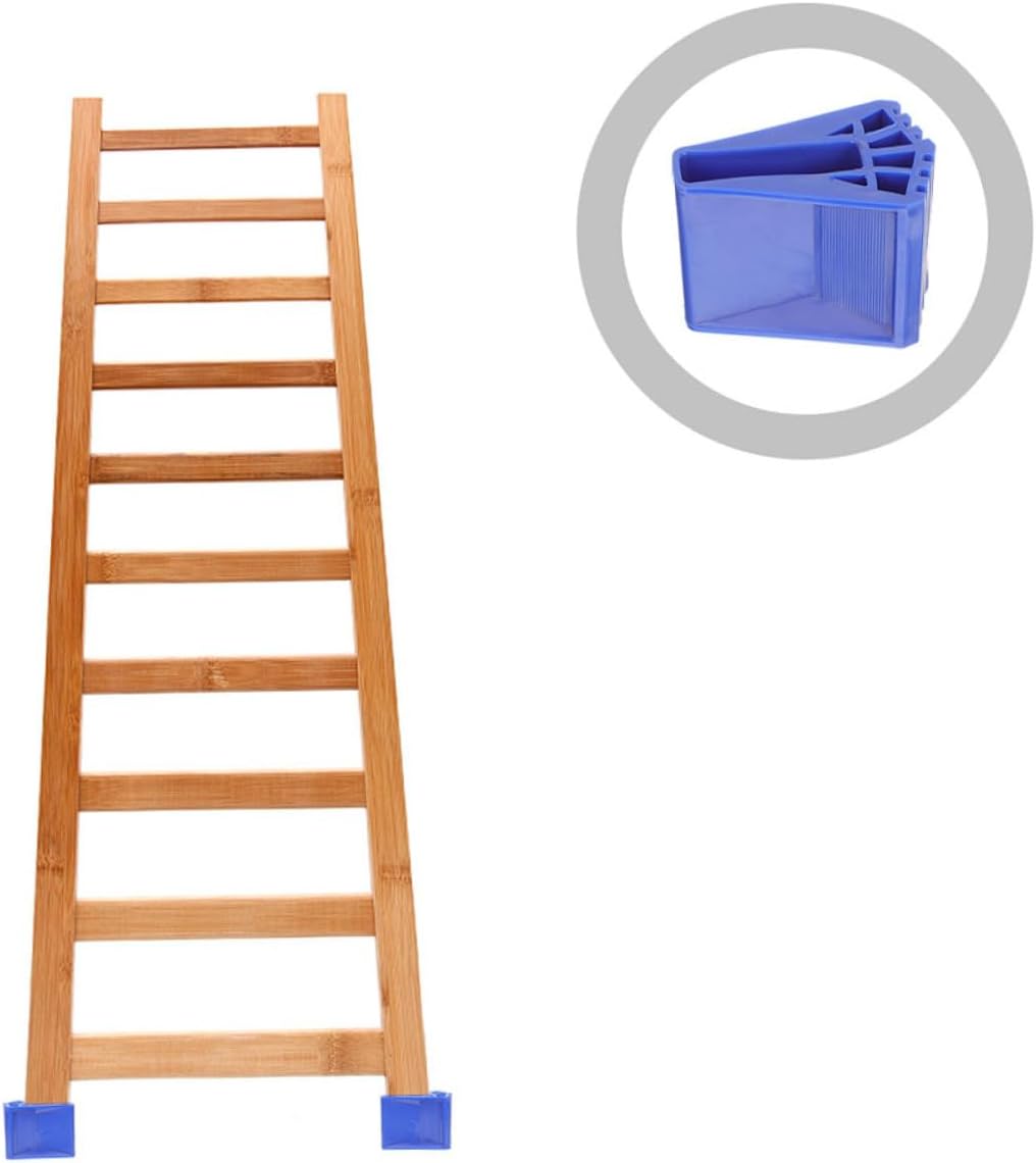 Gatuida 8pcs Ladder Non-Slip Mats Rubber Ladder Feet Covers Step Feet Pads Replacement Accessories for Legs Blue