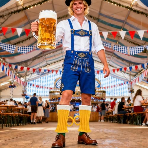 Calentadores de piernas tejidos a ganchillo estilo taza de cerveza, accesorio original para niñas 2