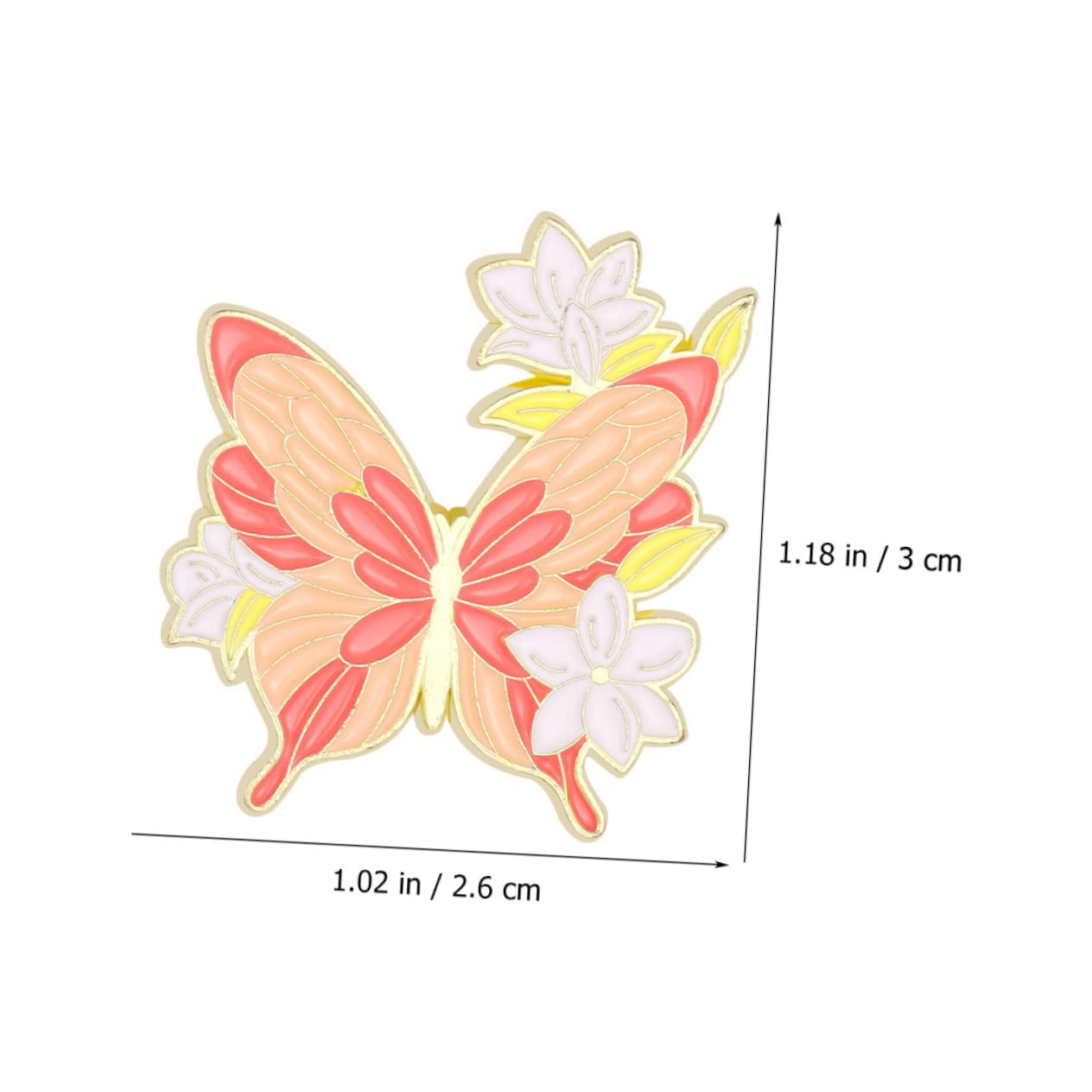 BESTYASH Spilla A Farfalla Decorazioni Floreali Spille Smalto Farfalle Spilla Per Giacche Spilla Farfalle Perno Della Fibbia Della Sciarpa Spilla Decorativa Per Foulard Lega