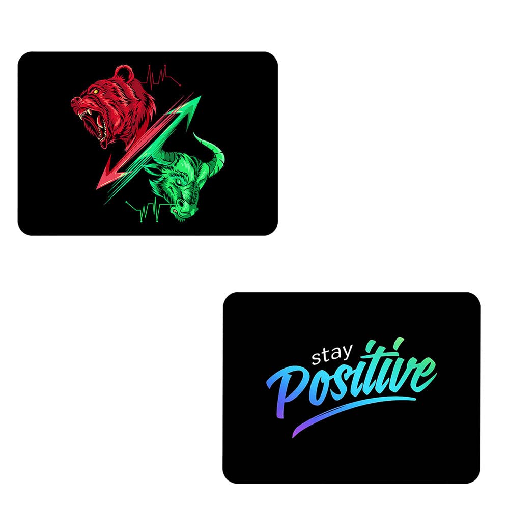 Bull and Bear Market Combo Pack of 2 Mousepad Gaming Mouse Pad Computer Laptop | WFH Office | Anti-Skid Anti-Slip (Blue) (B0BVZLZZ7C) Amazon Price History, Amazon Price Tracker