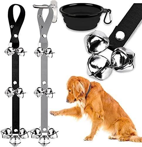 BLUETREE Dog Doorbells Premium Quality Training Potty Great Dog Bells Adjustable Door Bell Dog Bells for Potty Training Your Puppy The Easy Way - 7 Extra Large Loud 1.4 DoorBells