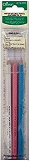 WATER SOLUBLE PENCIL (ASSORTED) PACK OF 3, WHITE, BLUE, PINK #5003 BY CLOVER