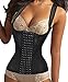 Produktbild Chumian  Damen Shapewear Top Unterbrust Korsett Cincher Stark Formend Bauch Weg Mieder Taillenformer Bodyshaper, L(2-3 Days Delivery), Black(local Seller)