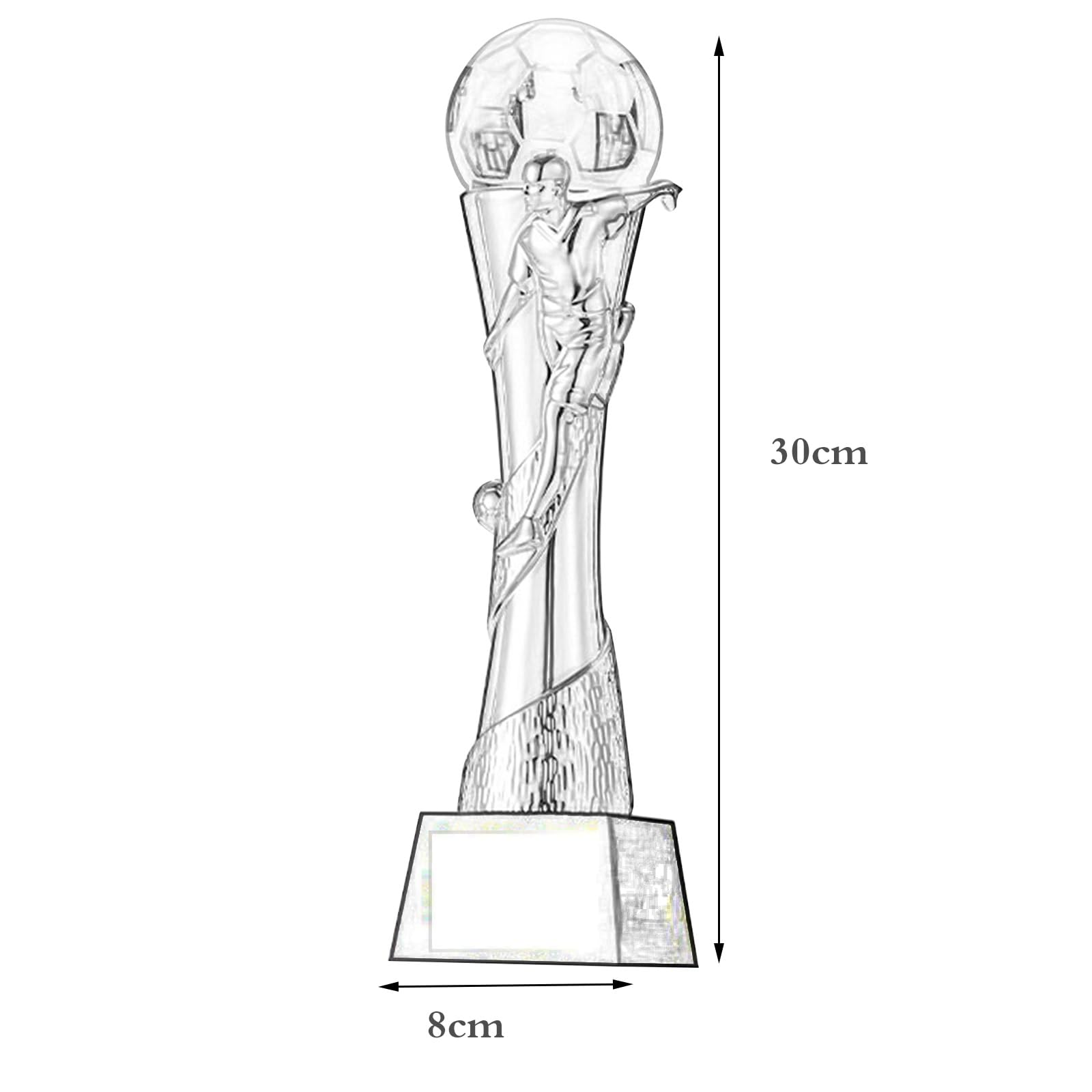 Trofeo De Fútbol para Campeones, Premios Al Jugador Más Valioso Equipo Al Mejor Jugador Copas De Fútbol para Deportes Escolares, Eventos De Clubes Ceremonias Campeonato(Gold)