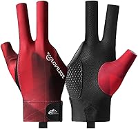 Vista 8 de Guantes de billar para mano derecha, guantes de billar de 3 dedos, guantes de billar para taco de piscina, guantes de billar transpirables de secado