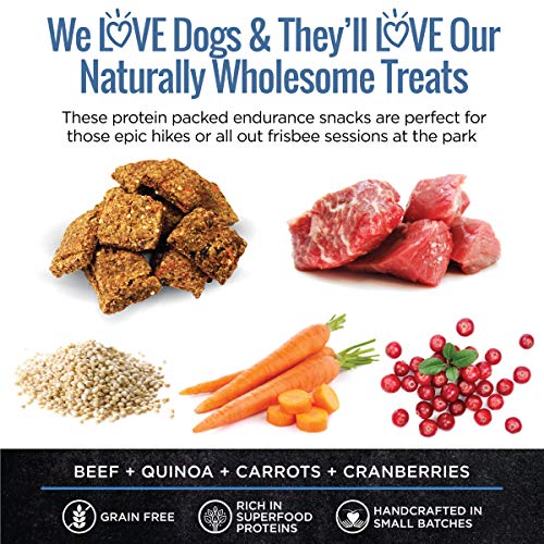 Smart Cookie All Natural Dog Treats - Healthy Endurance Beef Biscuits For Active Dogs - Ideal For Sensitive Stomachs - Grain-Free, Dehydrated, Crunchy, Human-Grade, Made In The Usa - 8Oz Bag #TOP5