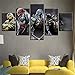 Produktbild Canvas Modern Malerei Wandkunst HD gedruckt Bild Haus Dekoration 5 Panel Teenage Mutant Ninja Turtle Für Wohnzimmer,A,30 * 40 * 2+30 * 60 * 2+30 * 80 * 1