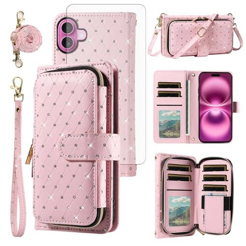 Coque iPhone 16 Plus Légère Rose Asuwish ZSZXLLB US Anti-Rayures et Fine