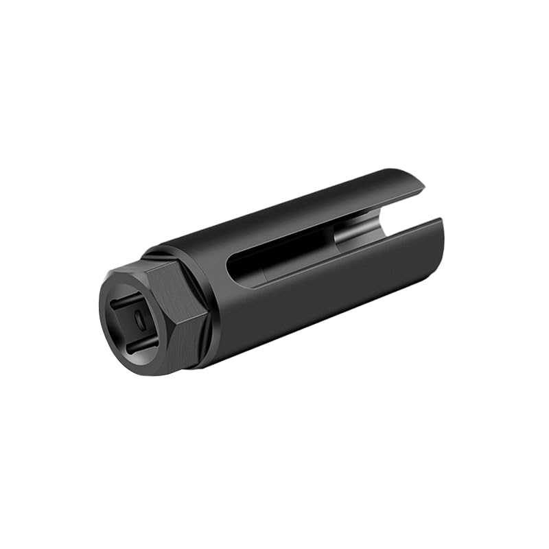 Soquete para Sensor de Oxigênio com Abertura Lateral, Encaixe de 12,7 mm e Sextavado de 22 mm Suvnie, 6 Pontos, 1 peça