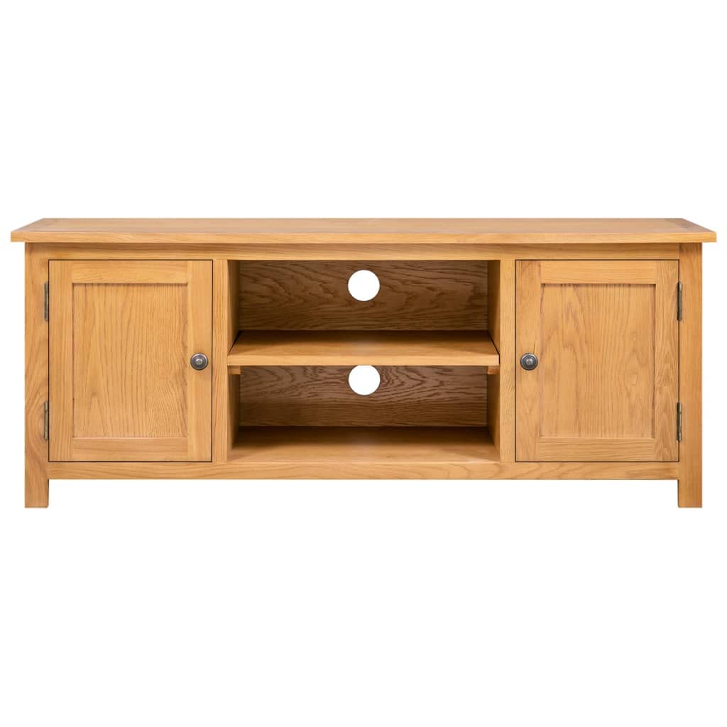 Meuble TV 110 x 35 x 44 cm en chêne massif