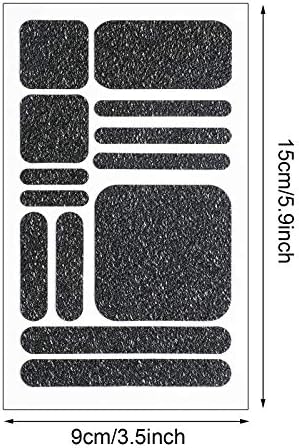 8 Pcs Cell Phone Grip Tapes Stickers Anti-slip Grip Rubberized Decal, Black image 5