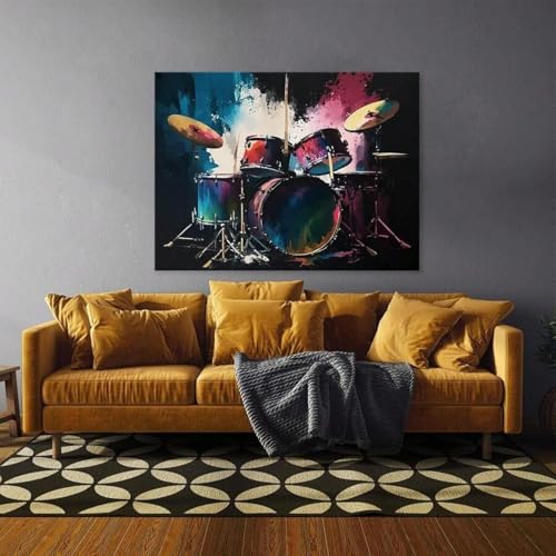 Tambour impression sur toile décoration murale maison et hôtel 40 x 60 cm